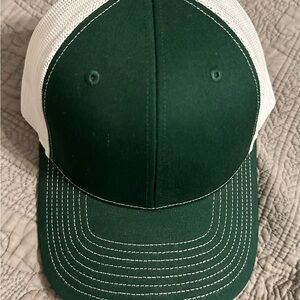 Green and White Trucker Hat